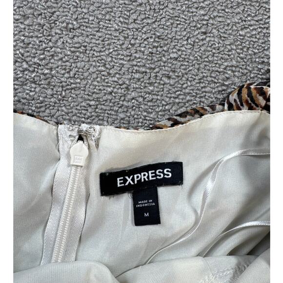 Express Maxi Dress Chiffon Tiered Animal Abstract Print Sleeveless Medium - Picture 10 of 10